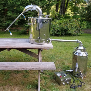 100L Stainless Steel Essential Oil Still With 100L Offset Boiling Tank