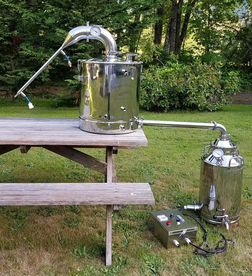 100L Stainless Steel Essential Oil Still With 50L Offset Boiling Tank